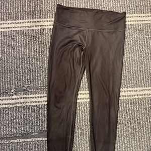 Black High-Waisted Leggings Eileen size medium light shimmer